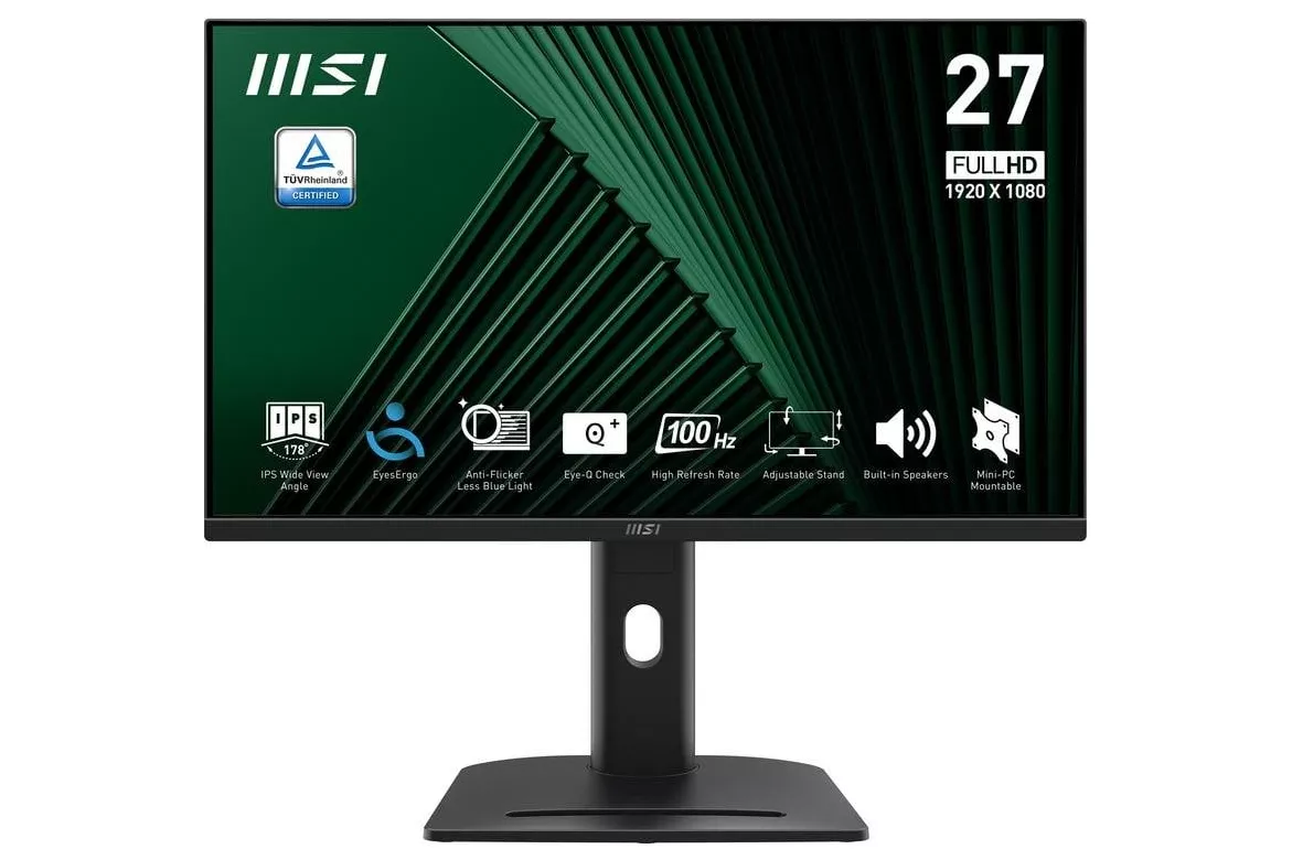 Monitor MSI Pro MP275PGDE 27" FullHD 100Hz IPS Altura Ajustable Altavoces Integrados