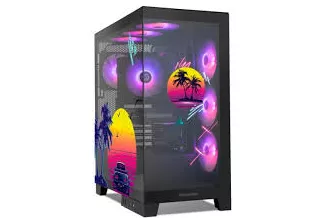 Torre PC NOX Hummer GLOCK ARGB Semitorre ATX Cristal Templado USB-C Negra - Magic City Edition
