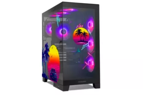 Torre PC NOX Hummer GLOCK ARGB Semitorre ATX Cristal Templado USB-C Negra - Magic City Edition