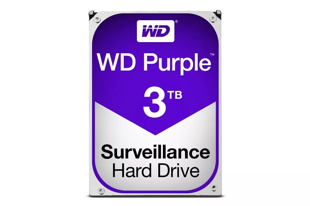 Disco Duro WD Purple 3TB HDD 5400rpm 64MB 3.5" Serial ATA III Surveillance