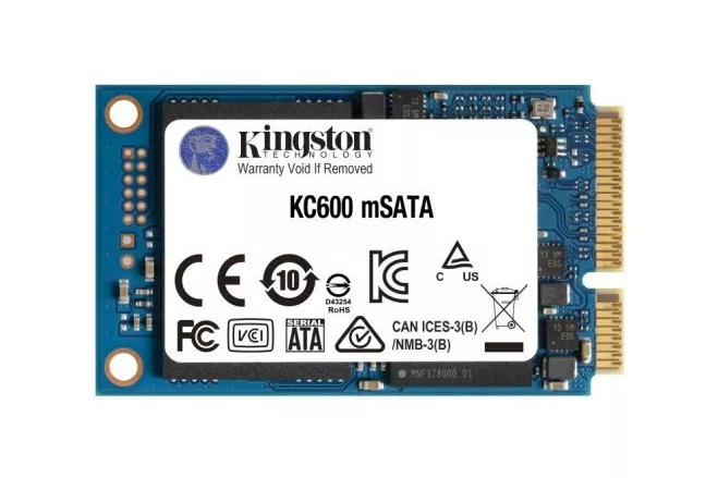 Kingston KC600 Disco Duro Solido SSD 1TB SATA3 mSATA 3D TLC NAND