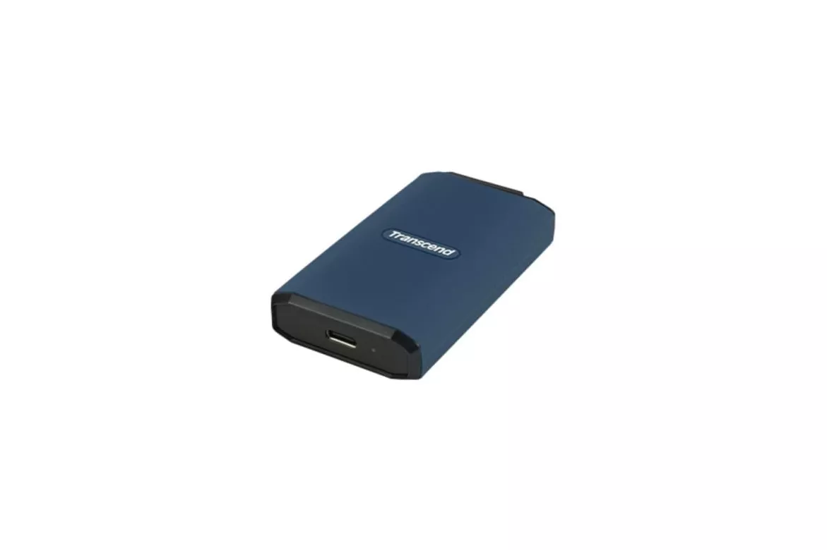 Disco Duro Transcend ESD410C 1 TB SSD USB Tipo C 2000 MB/s Azul Seguridad