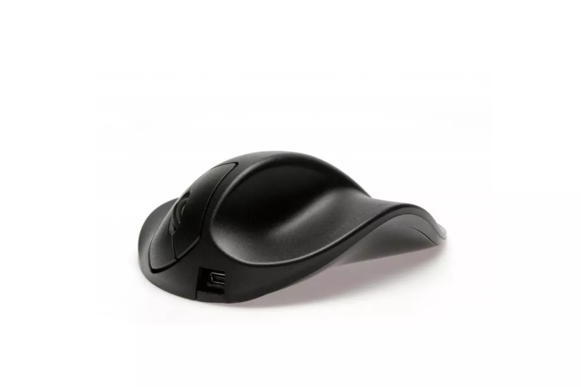 Rat&oacute;n BakkerElkhuizen HandShoeMouse USB Tipo A 1500 DPI Negro Ergonom&iacute;a Oficina