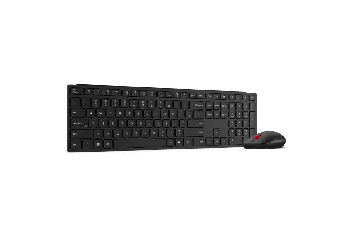 Teclado Lenovo 4X31S04841 inal&aacute;mbrico completo con rat&oacute;n &oacute;ptico ambidiestro