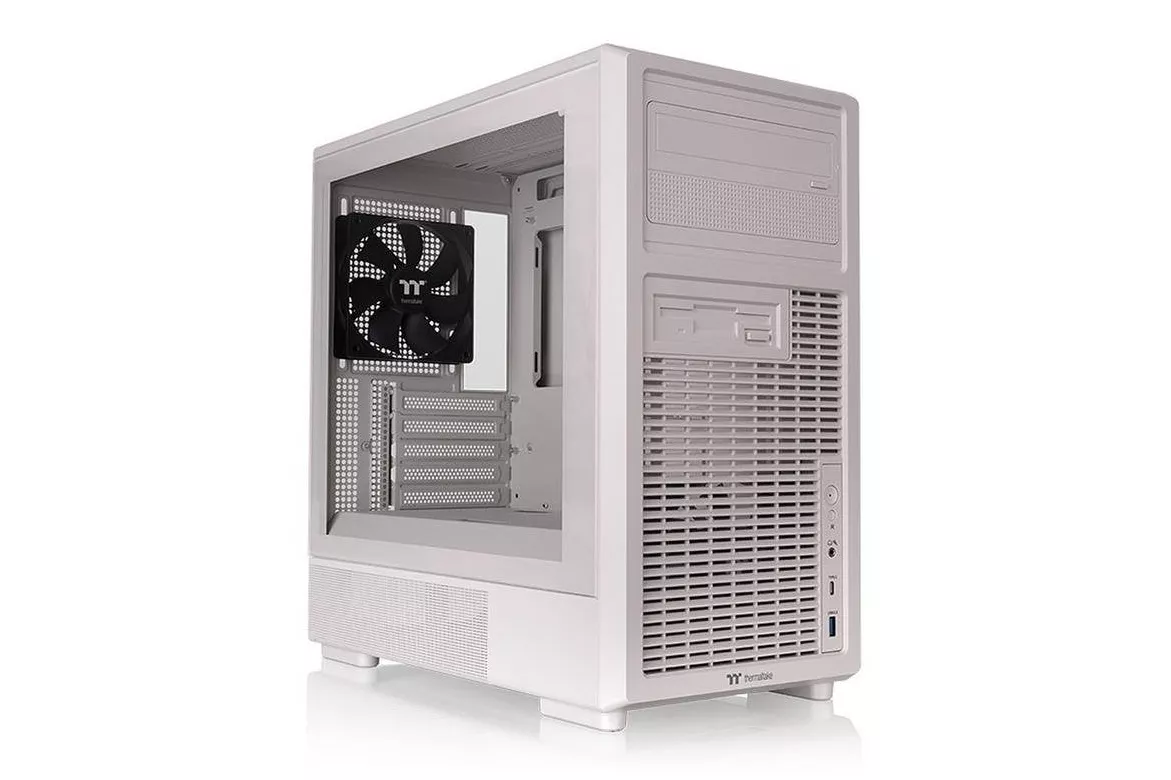 Caja Micro Tower Thermaltake Retro 260 TG Blanco Vidrio Templado Mini ITX