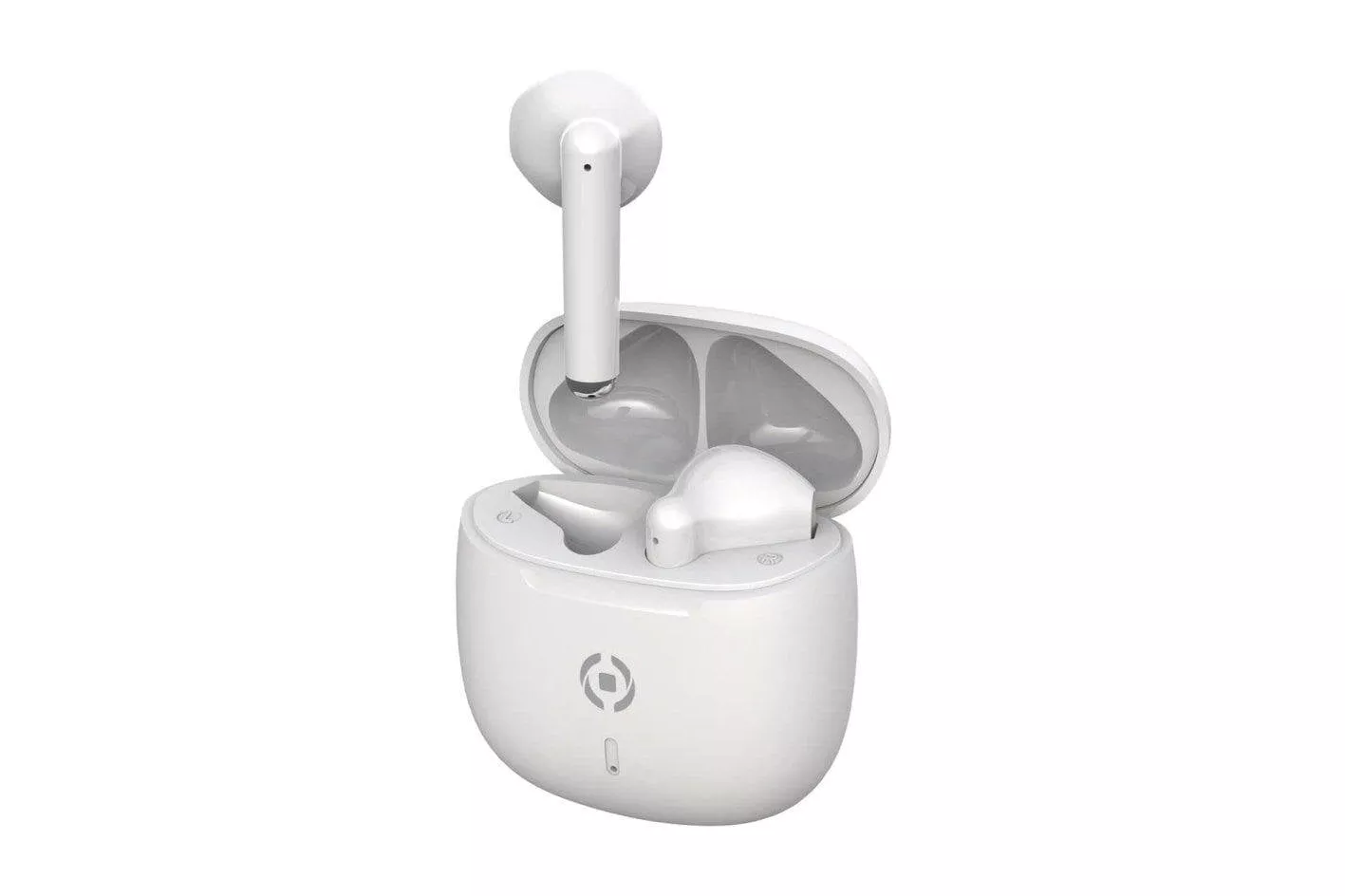 Auriculares Celly BUZ2 inal&aacute;mbricos Bluetooth 5.3 TWS para llamadas y m&uacute;sica blancos