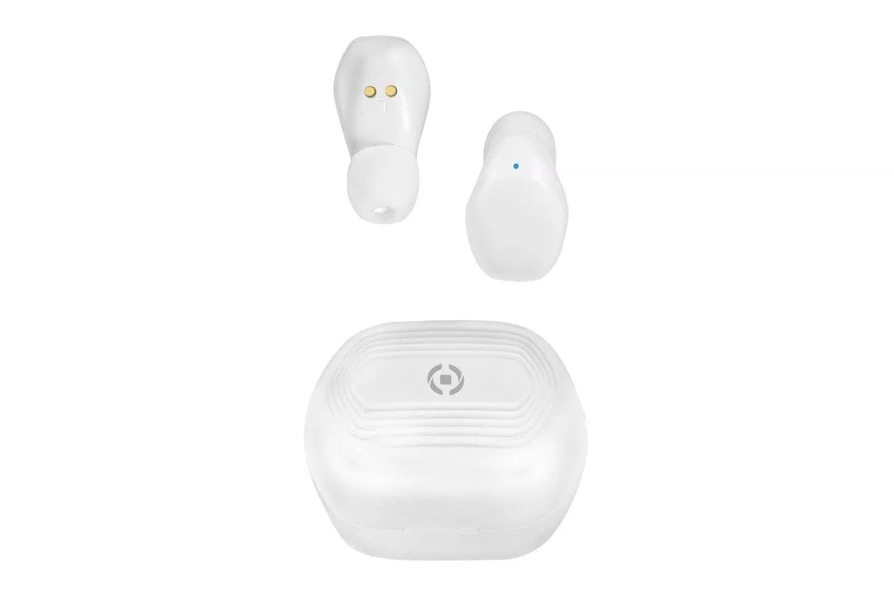 Auriculares Celly FLIP2 inal&aacute;mbricos Bluetooth 5.3 True Wireless para llamadas y m&uacute;sica blancos