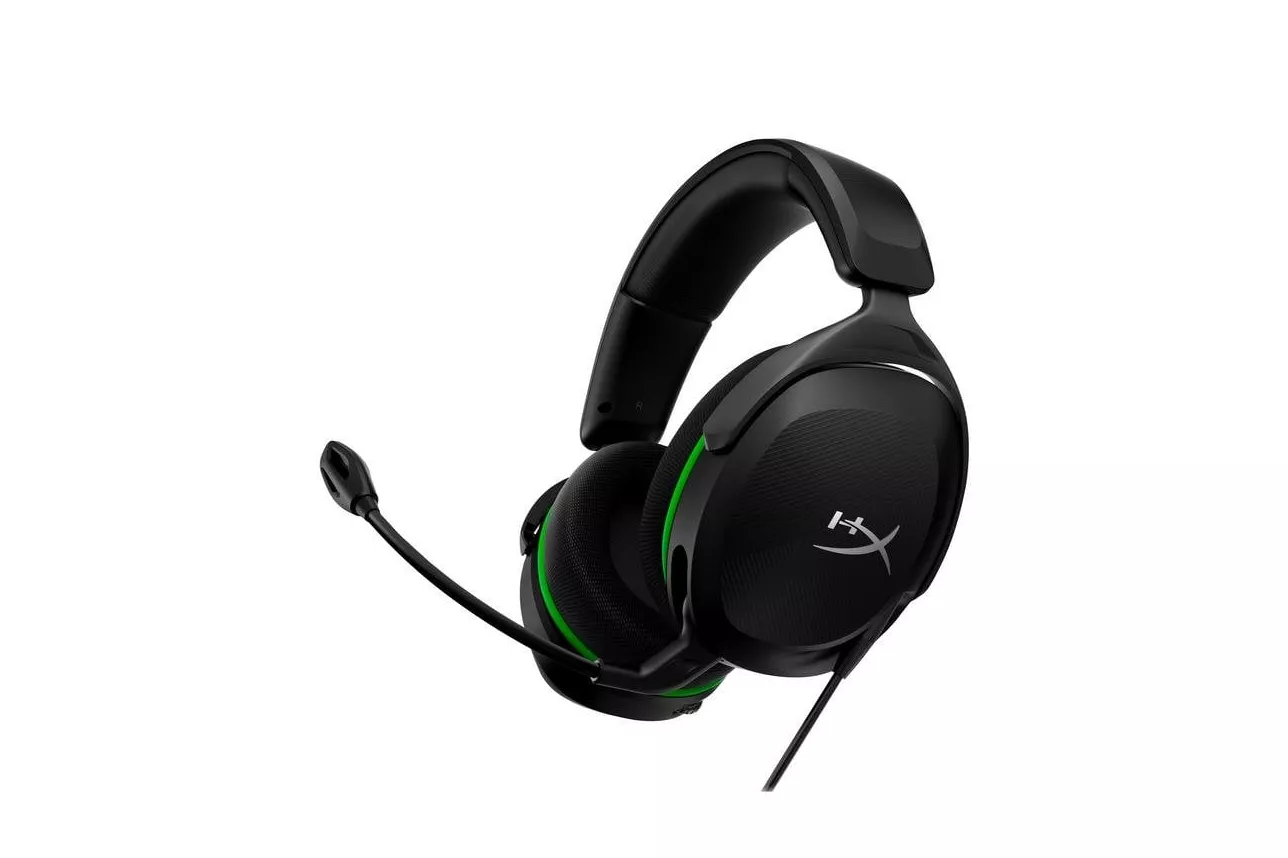 Auriculares HyperX CloudX Stinger 2 Core con cable 3,5 mm para Xbox, micr&oacute;fono flexible y cancelaci&oacute;n activa de ruido, negro