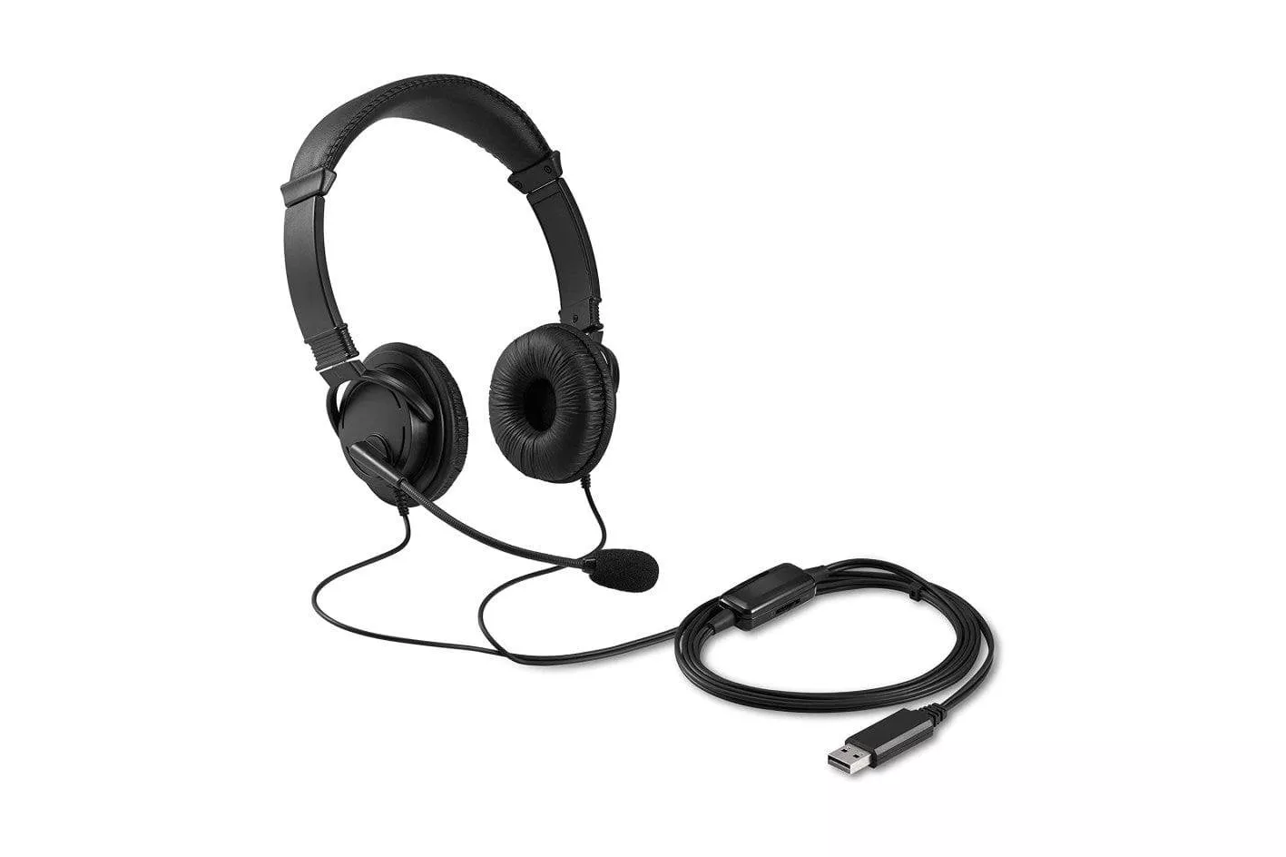 Auriculares Kensington K33065WW con cable USB tipo A, micr&oacute;fono con cancelaci&oacute;n de ruido, uso oficina y gaming, negros