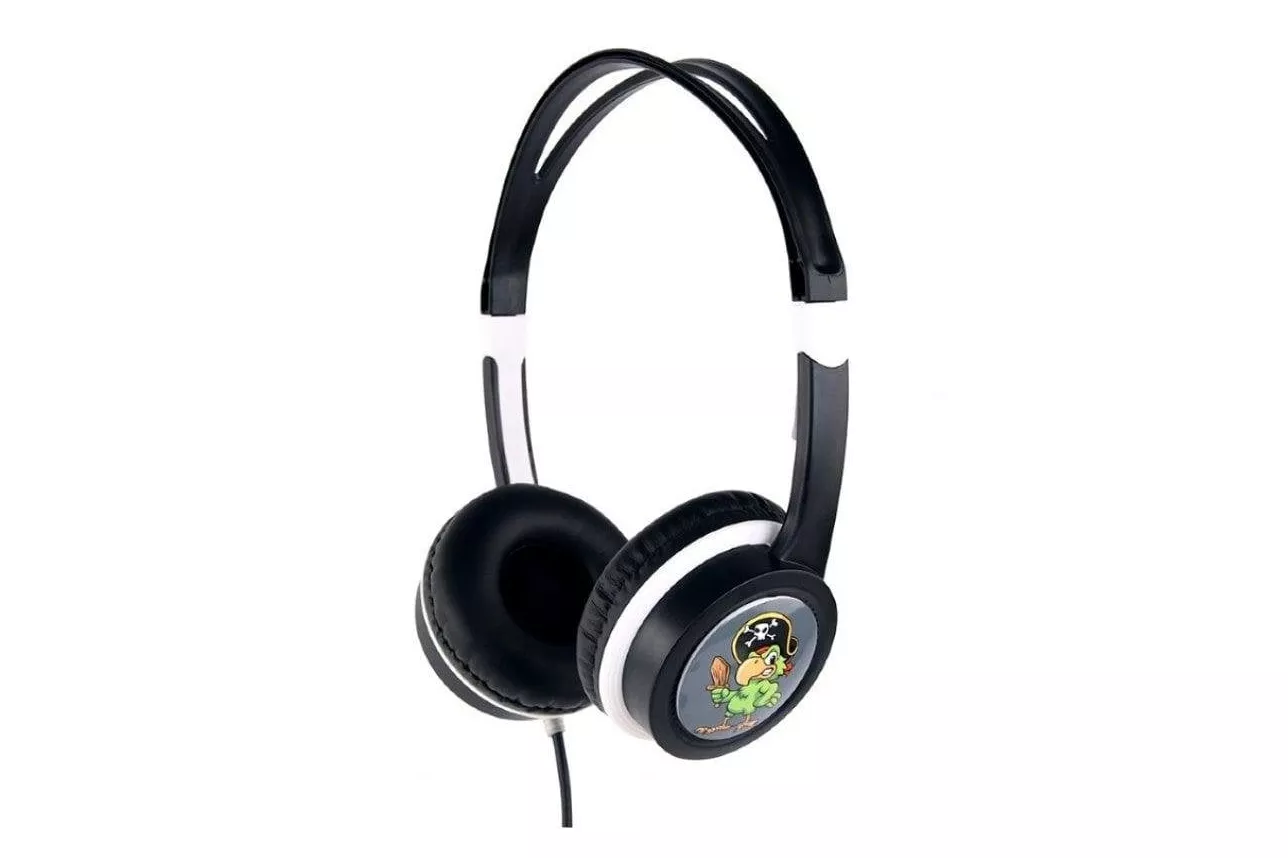 Auriculares Gembird MHP-JR-BK con cable 3,5 mm para ni&ntilde;os, limitador de volumen, negros