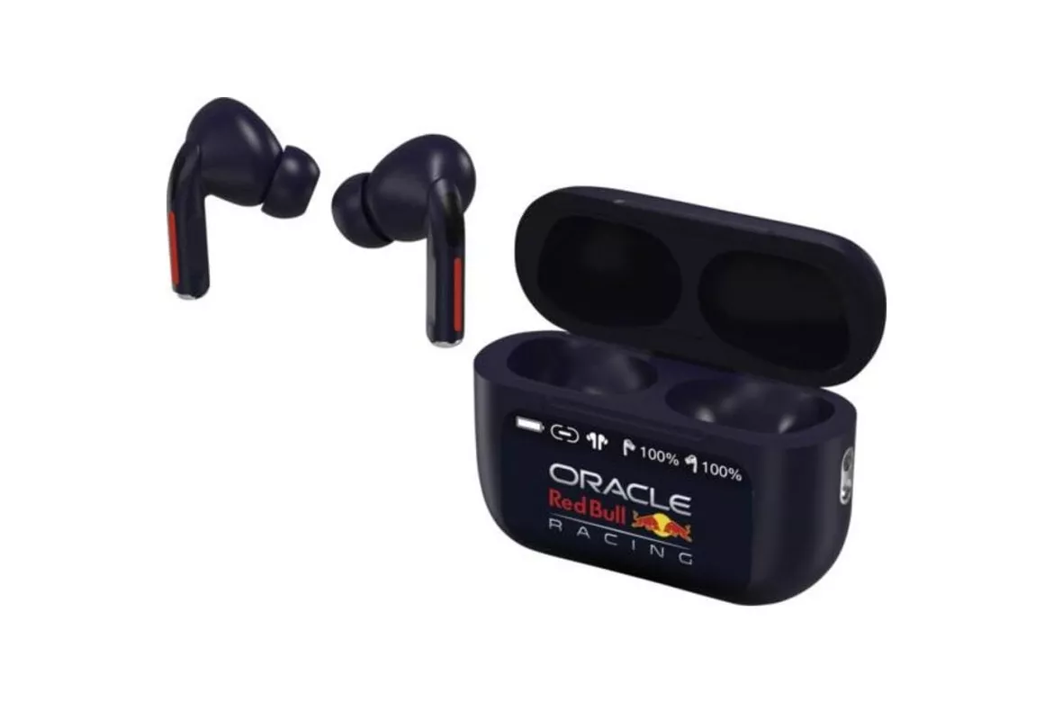 Auriculares Red Bull Racing RDBTWS inal&aacute;mbricos True Wireless Bluetooth para llamadas y m&uacute;sica, azul oscuro