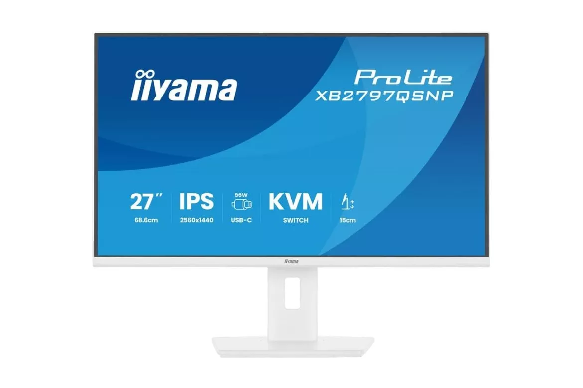 Monitor iiyama ProLite XB2797QSNP-W1 27" Quad HD 75Hz IPS USB-C Altura ajustable
