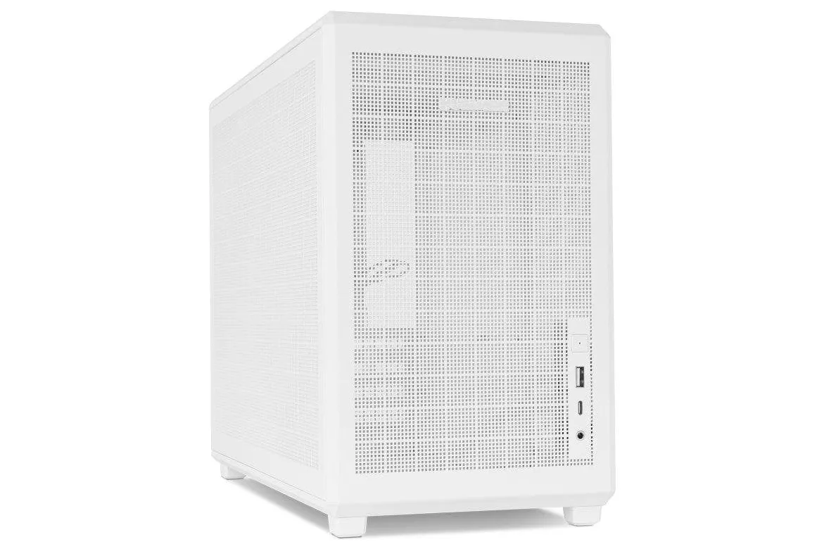 Carcasa NOX Hummer Refresh Mini Torre M-ATX Blanca Total Mesh