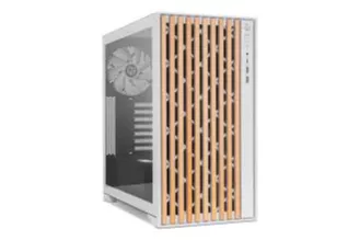 Torre PC Nox Hummer ELEMENT Semi Torre ATX Cristal Templado USB-C Blanca y Madera - Dune Edition By PcCom