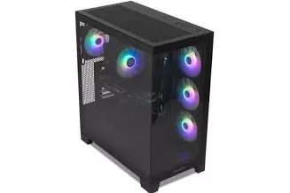 Torre PC NOX Hummer GLOCK ARGB Semitorre ATX Cristal Templado USB-C Negra - Magic City Edition