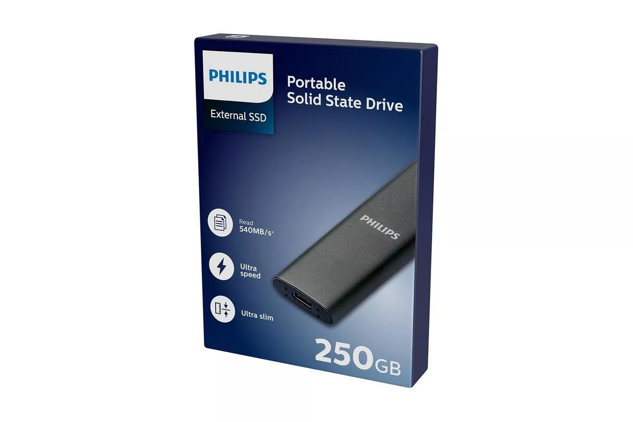 Disco Duro SSD Externo 250 GB Ultra Slim 540 Mb/s Port&aacute;til Ligero