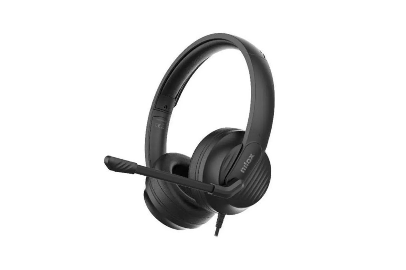 Auriculares Nilox con cable USB, cancelaci&oacute;n de ruido, micr&oacute;fono incorporado y control en l&iacute;nea, negros