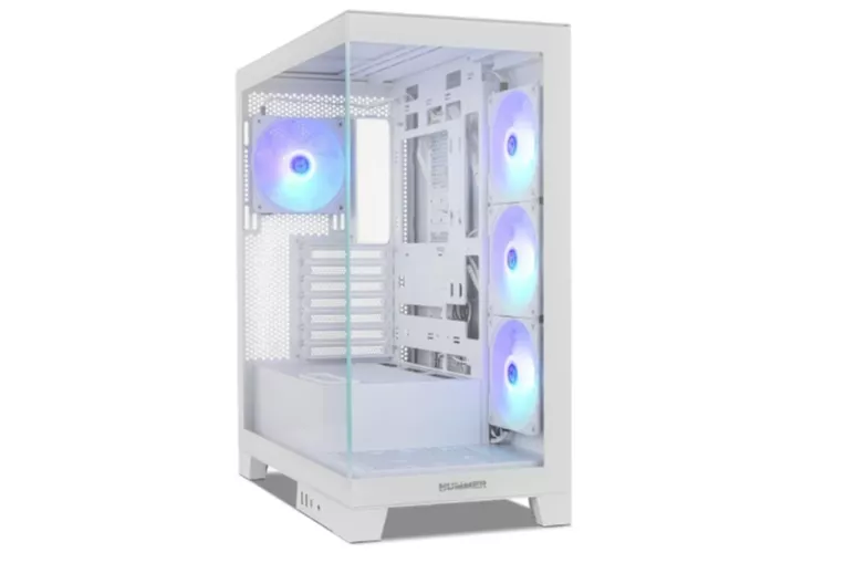 Torre PC NOX Hummer GLOCK ARGB Semitorre ATX Cristal Templado USB-C Blanca - Kawaii Edition