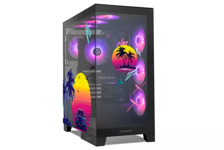 Torre PC NOX Hummer GLOCK ARGB Semitorre ATX Cristal Templado USB-C Negra - Magic City Edition