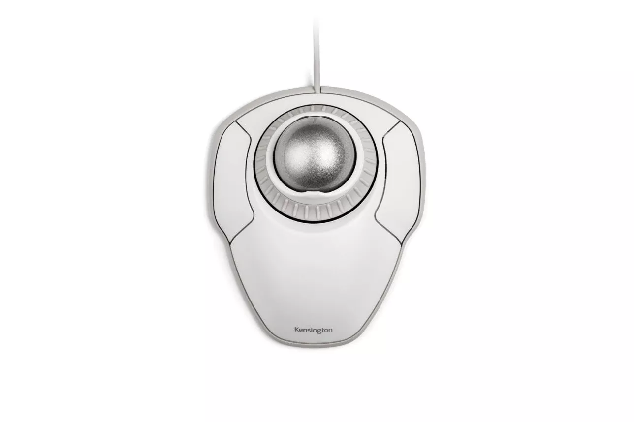Kensington Trackball Orbit con Anillo de Desplazamiento Blanco