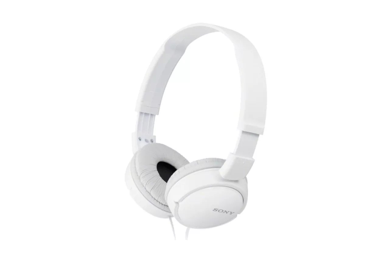 Auriculares Sony MDR-ZX110 con cable, conexi&oacute;n al&aacute;mbrica, uso para m&uacute;sica, blancos