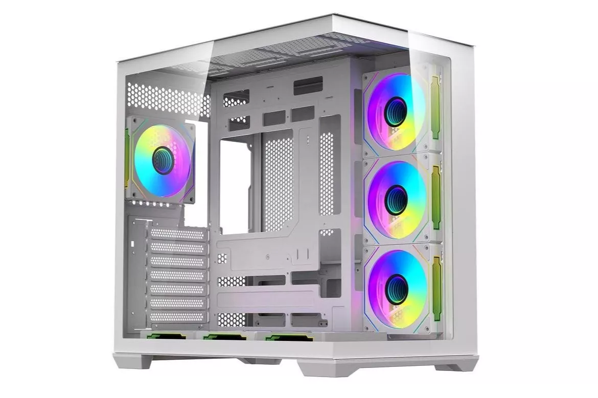 Caja de torre darkFlash C280 acuario blanca para PC gaming