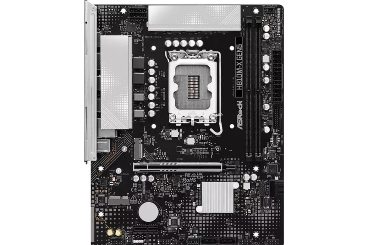 Placa Base ASRock H810M-X Gen5 Intel H810 LGA1851 DDR5 Micro ATX DisplayPort