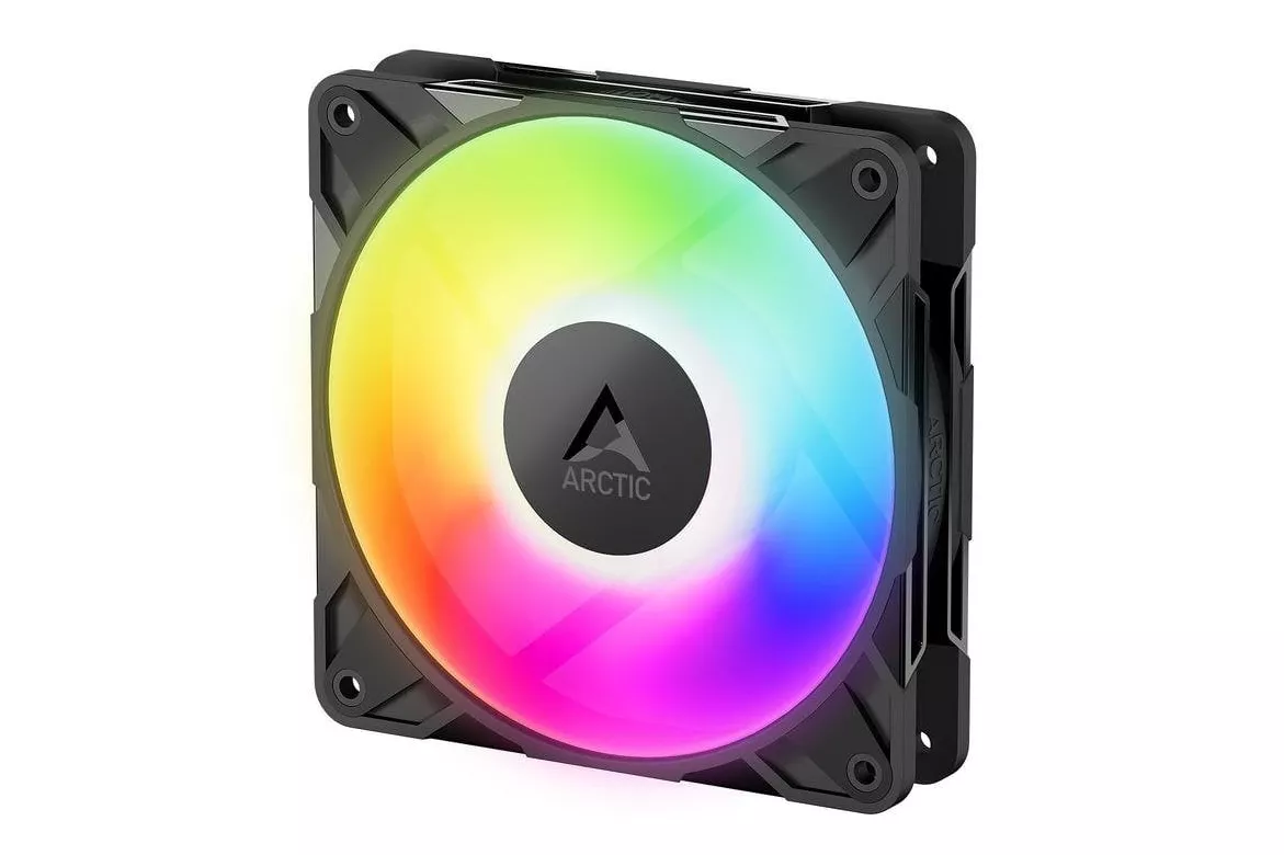 Refrigeraci&oacute;n Aire Arctic 120mm PWM ARGB Negro Gaming Silencioso 2000 RPM