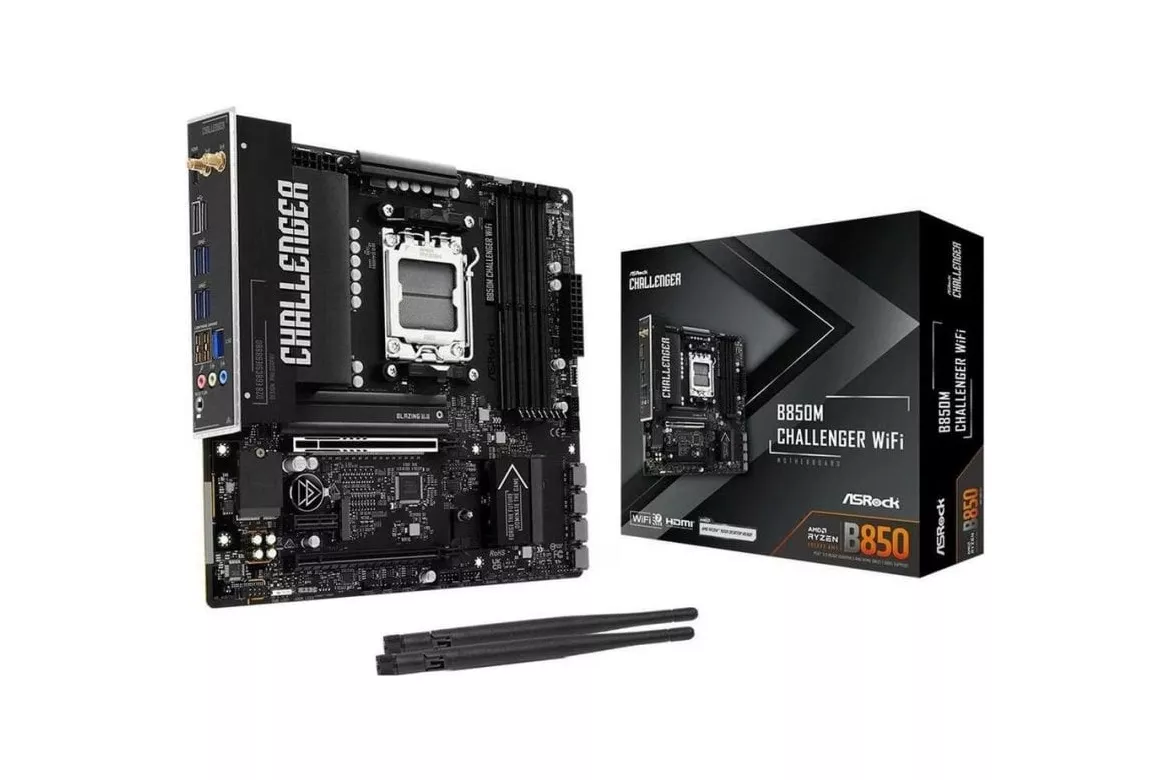 Placa Base AsRock B850M Challenger WiFi AMD B850 AM5 DDR5 Micro ATX WiFi PCIe 5.0