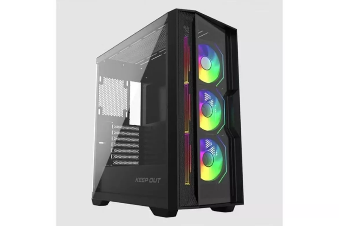 Caja PC Keep Out Gaming KO XC-500 Black ATX E-ATX Micro ATX Mini-ITX