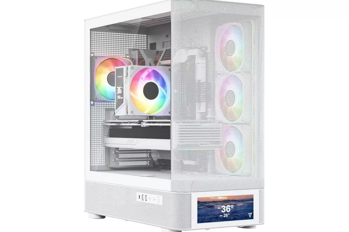 Caja PC Modecom Volcano AQ500 ARGB Midi Tower Blanca