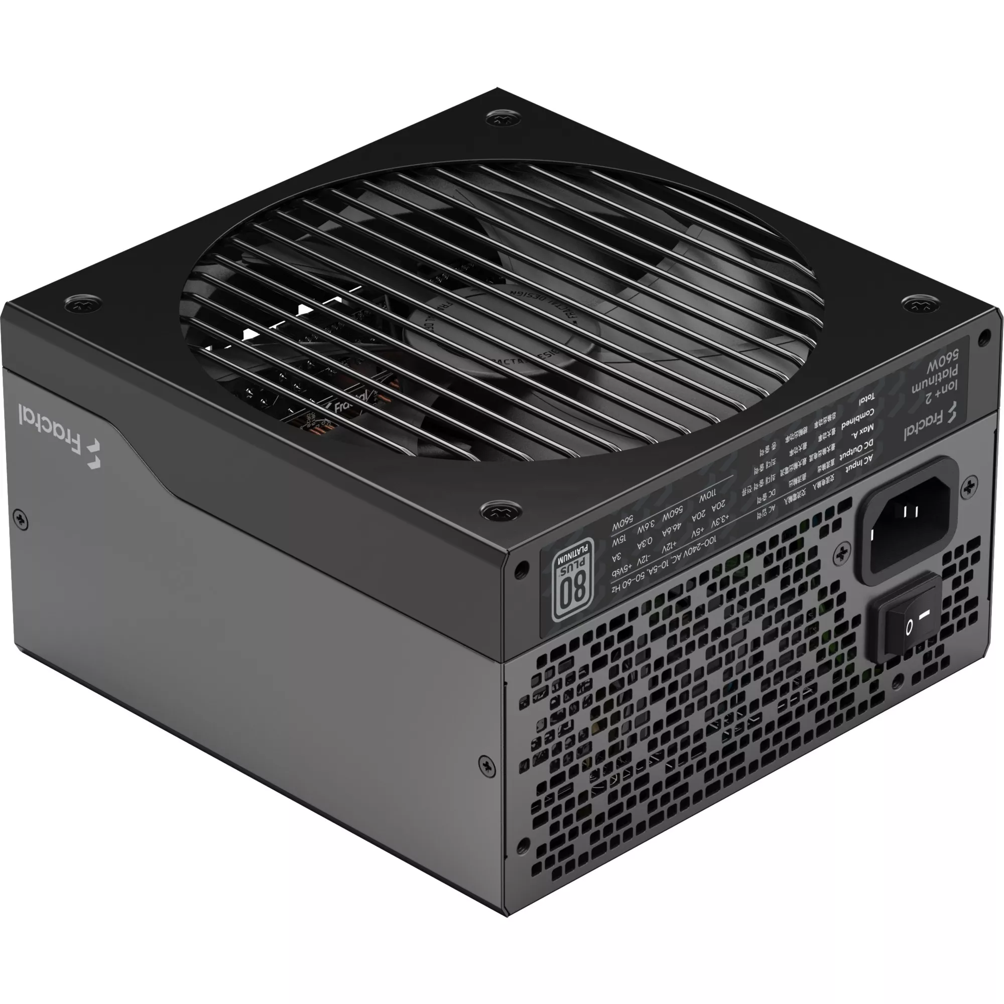 Ion+ 2 Platinum 560W unidad de fuente de alimentación 20+4 pin ATX ATX Negro, Fuente de alimentación de PC