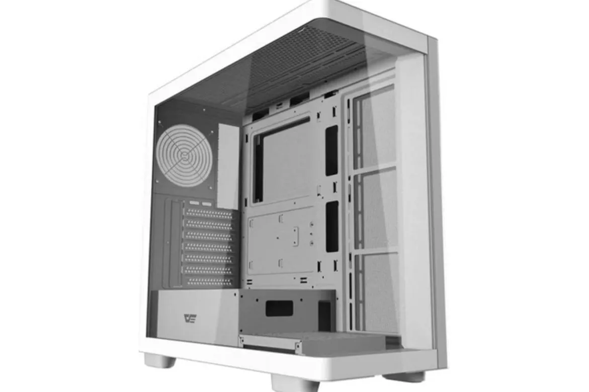 Caja PC Darkflash DS900G WHT Torre Media Vidrio Templado