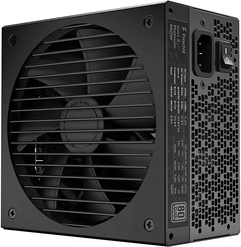 Ion+ 2 Platinum 860W unidad de fuente de alimentación 20+4 pin ATX ATX Negro, Fuente de alimentación de PC