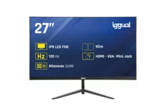 MONITOR IGGUAL Monitor 27" IPS 1ms FHD 120Hz VGA HDMI +Altavoces 27" IPS 1920 x 1080 HDMI VGA Altavoces