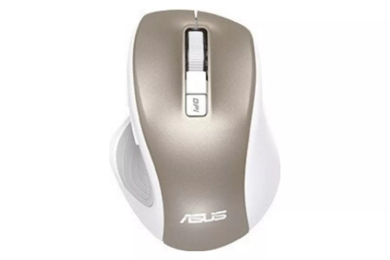 Rat&oacute;n Asus MW202 RF inal&aacute;mbrico 4000 DPI Oro 6 botones ergon&oacute;mico