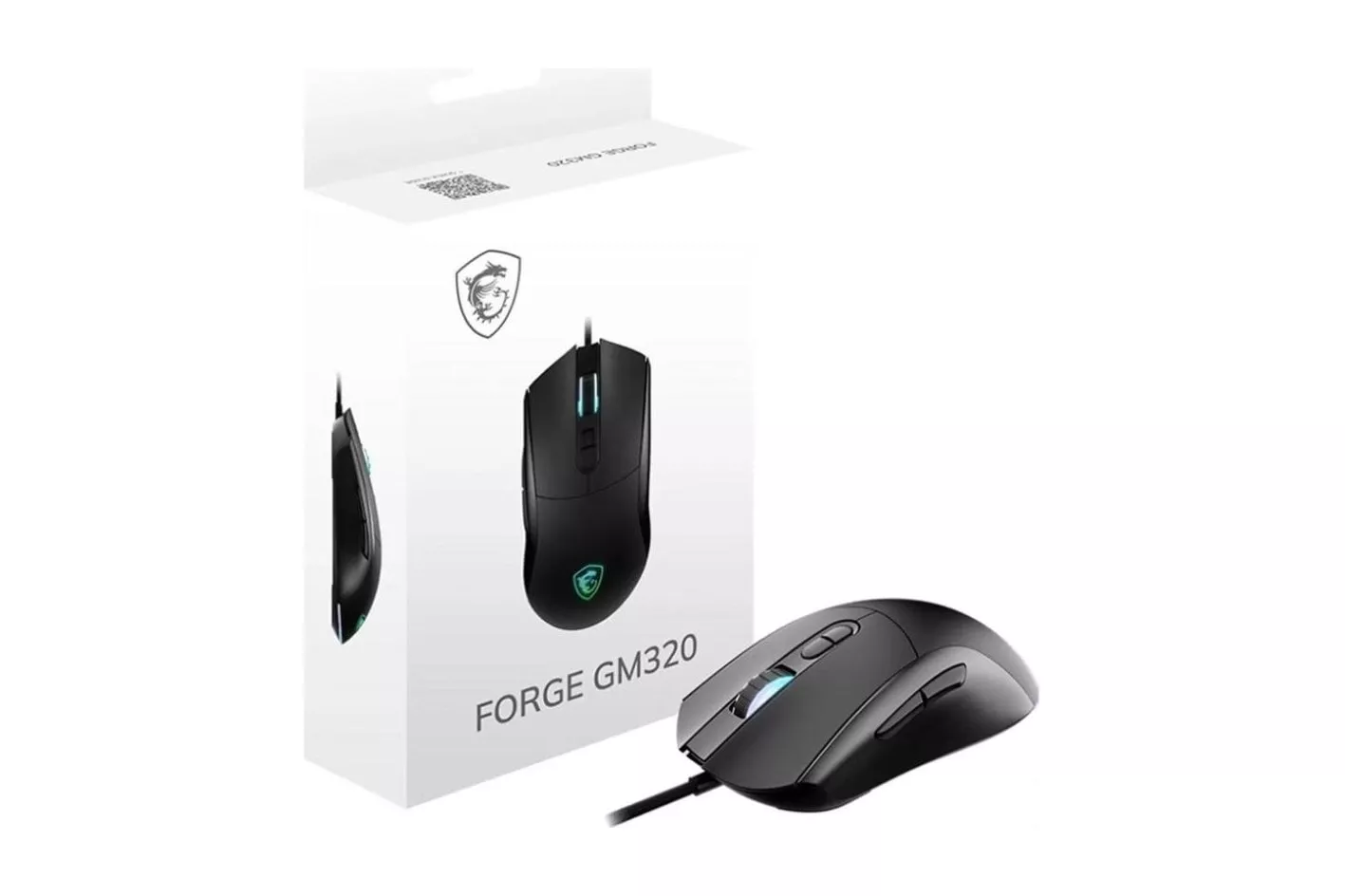 Rat&oacute;n MSI Forge GM320 Gaming Cable USB 12800 DPI Negro RGB 6 Botones