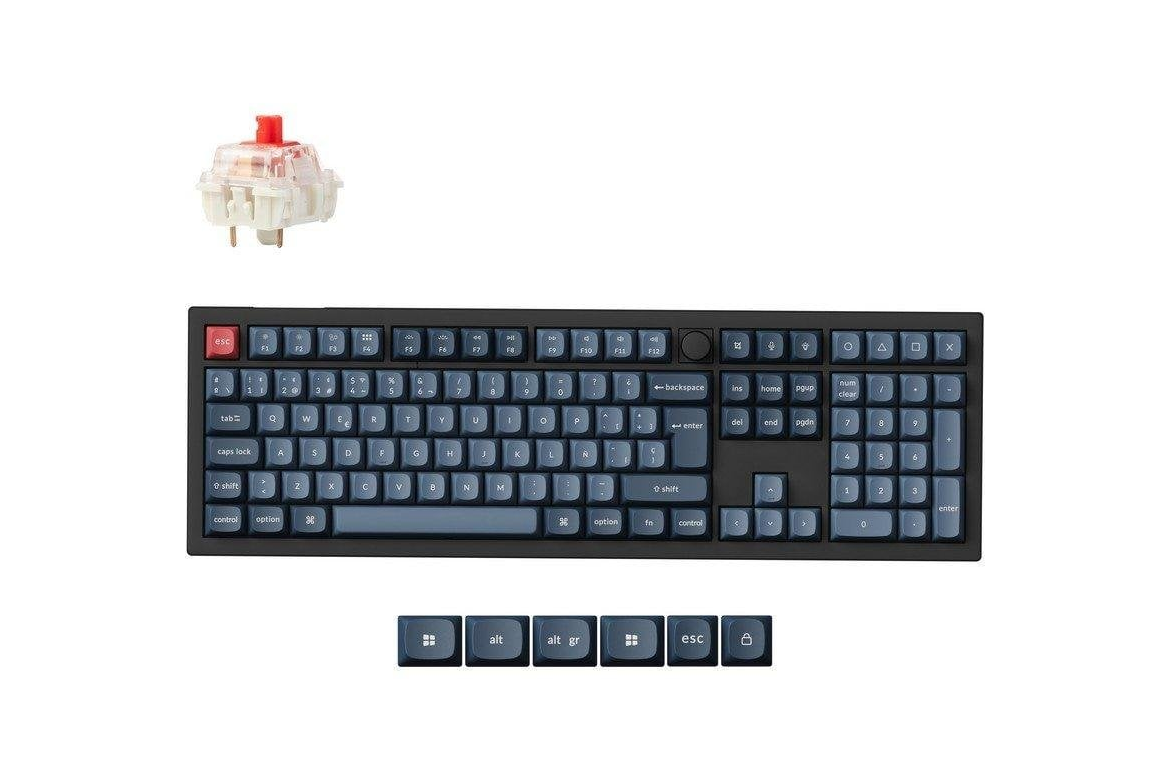 Teclado Keychron V6 Max mecánico inalámbrico personalizable con RGB y ...