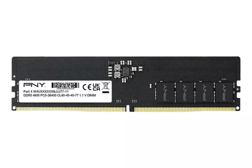 Memoria RAM PNY MD8GSD54800-BLK 8GB 1x8GB DDR5 4800MHz CL40 Negra