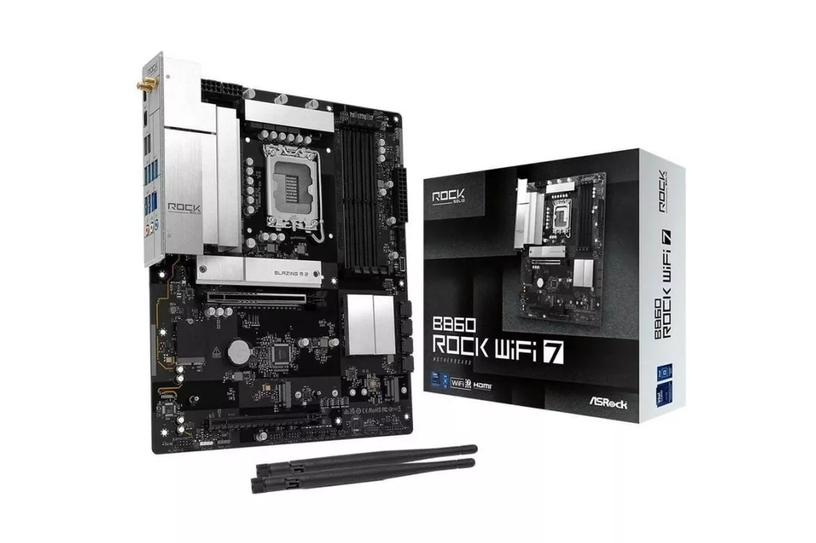 Placa Base ASRock B860 Challenger WiFi Intel B860 LGA1851 DDR5 ATX Bluetooth 2.5GbE