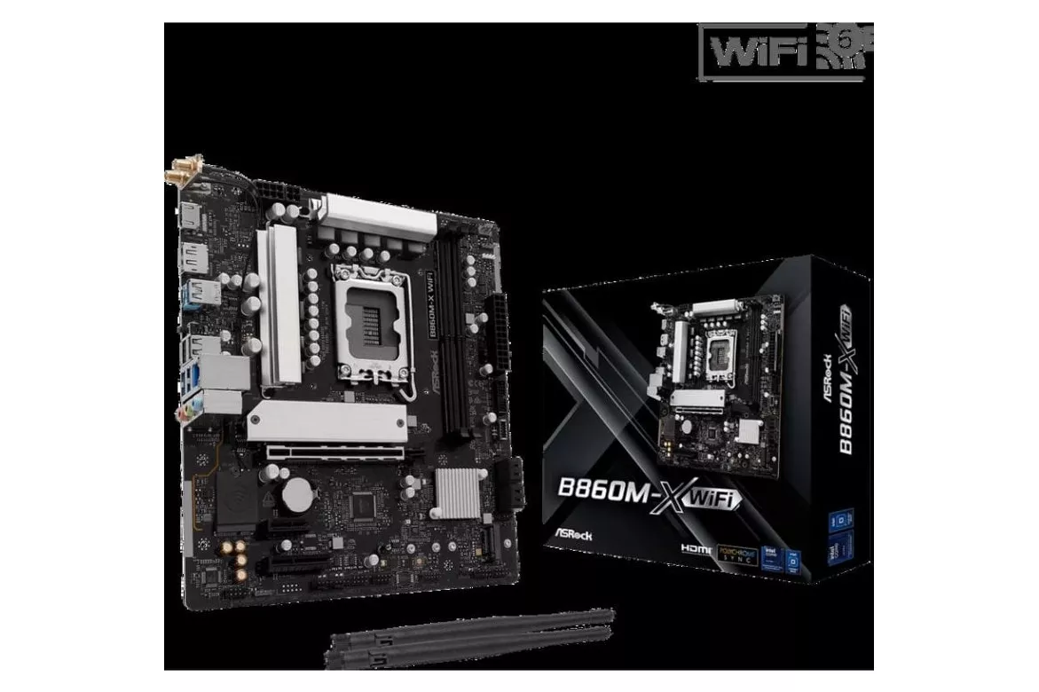 Placa Base ASRock B860M-X WiFi R2.0 Intel B860 LGA 1851 DDR5 Micro ATX WiFi 6E