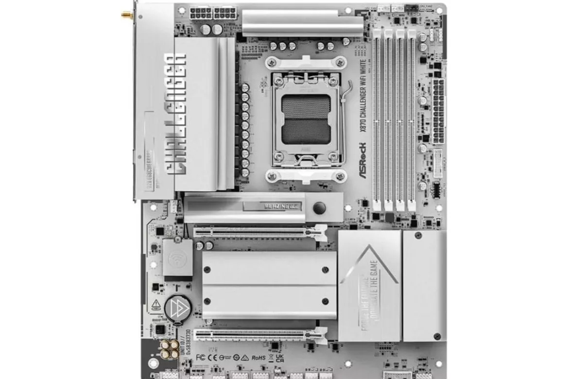 Placa Base AsRock X870 Challenger WiFi White AMD X870 AM5 DDR5 ATX WiFi 7 PCIe 5.0
