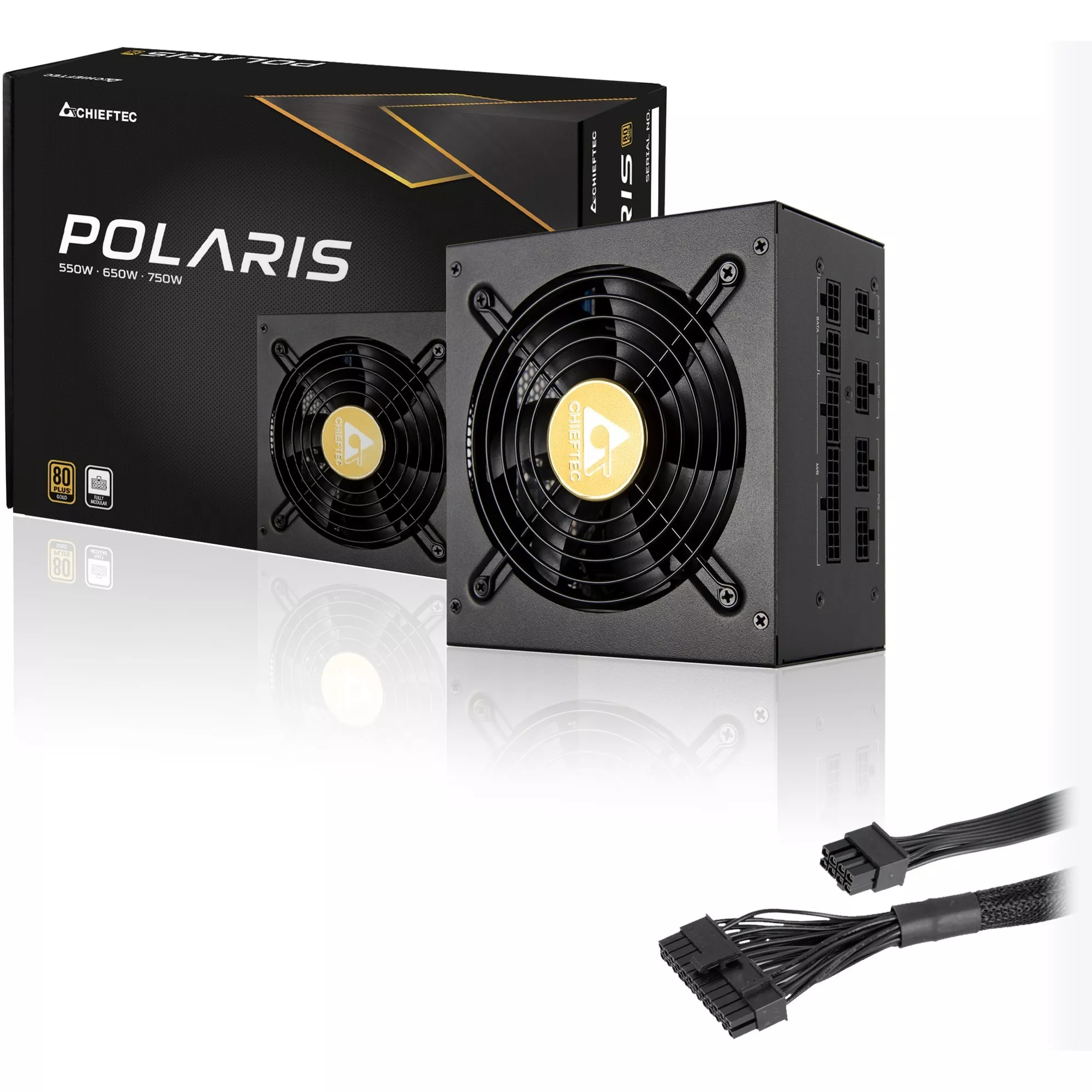 Polaris unidad de fuente de alimentación 550 W 20+4 pin ATX PS/2 Negro, Fuente de alimentación de PC