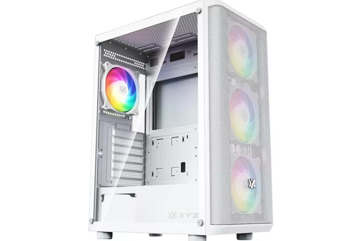 Torre PC Caja PC ATX xyz X-CS-AIRONE60-M-W Blanca