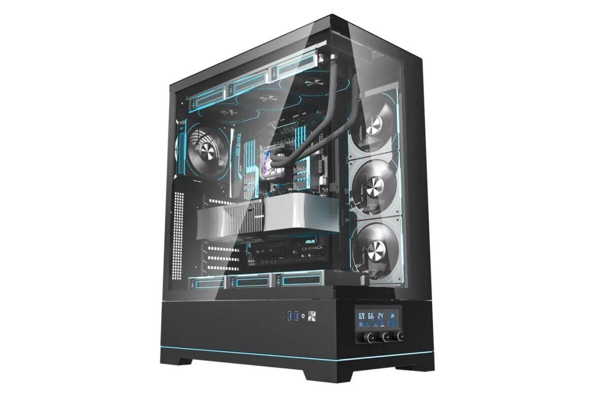 Carcasa Torre darkFlash DY451L Pro ATX Negro con Panel de Cristal Templado