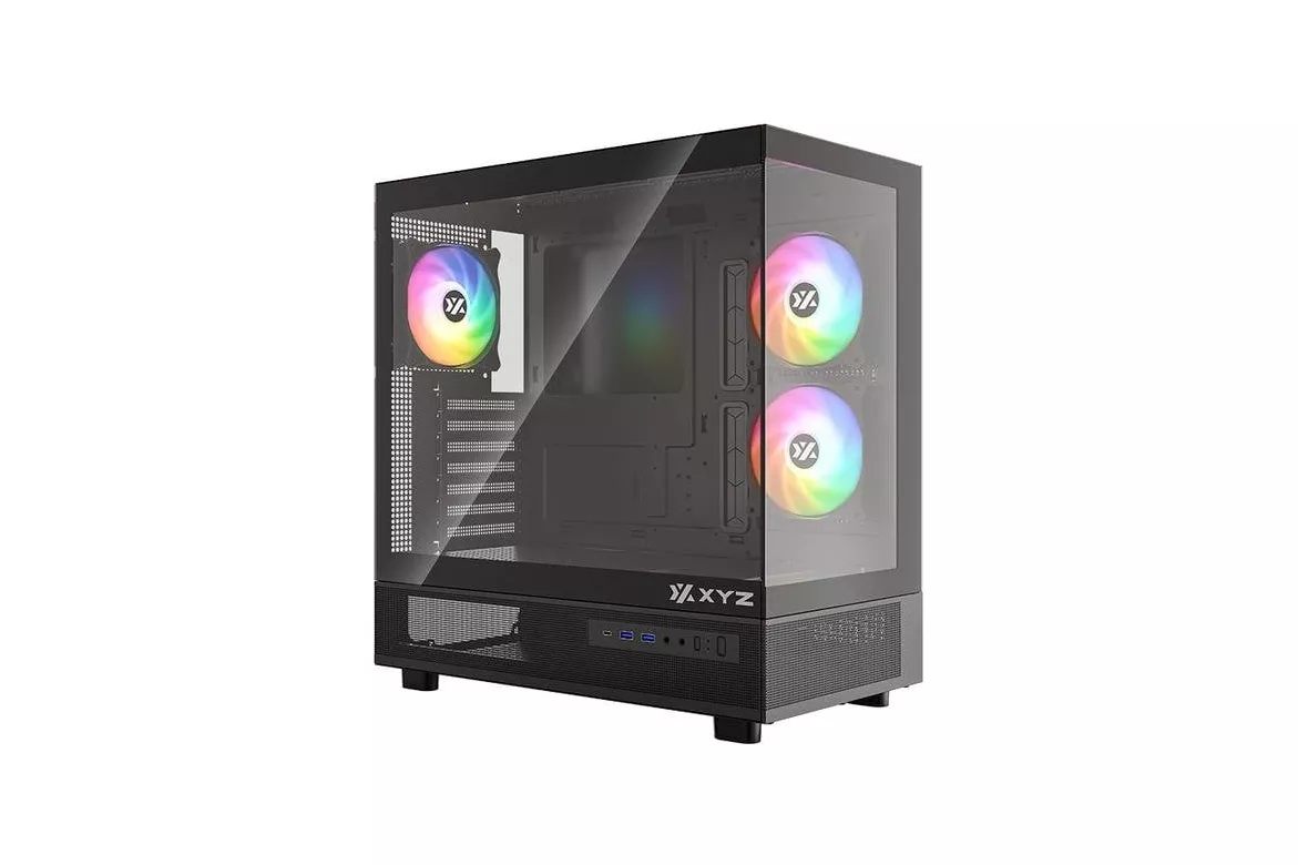 Carcasa PC XYZ AURORAX 50 Negro Midi Tower ATX Ventana Lateral