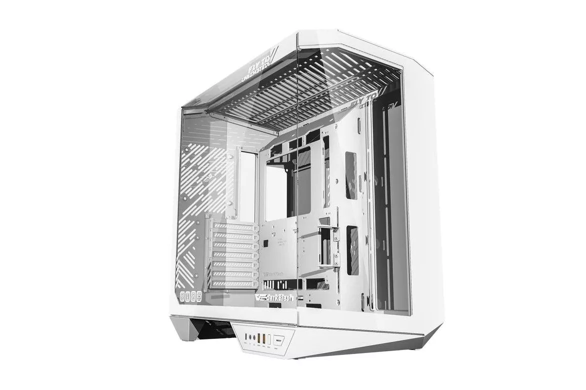 Carcasa PC darkFlash DY470 Full Tower Blanca ATX con 4 ventiladores