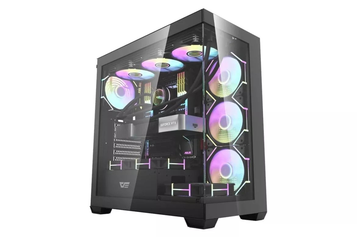 Carcasa darkFlash DS900 Torre ATX Vidrio Templado Negro