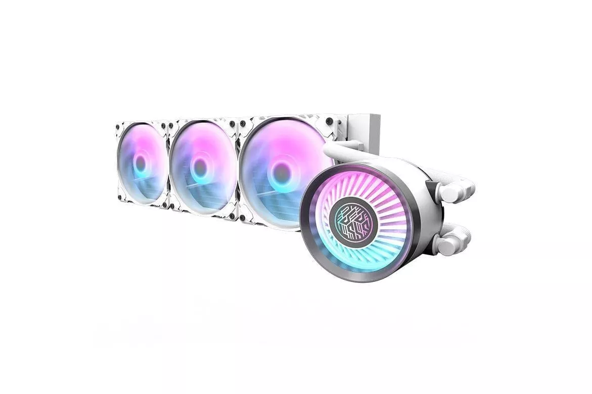 Refrigeraci&oacute;n L&iacute;quida darkFlash NEBULA DN360 360mm 3 Ventiladores ARGB Blanco