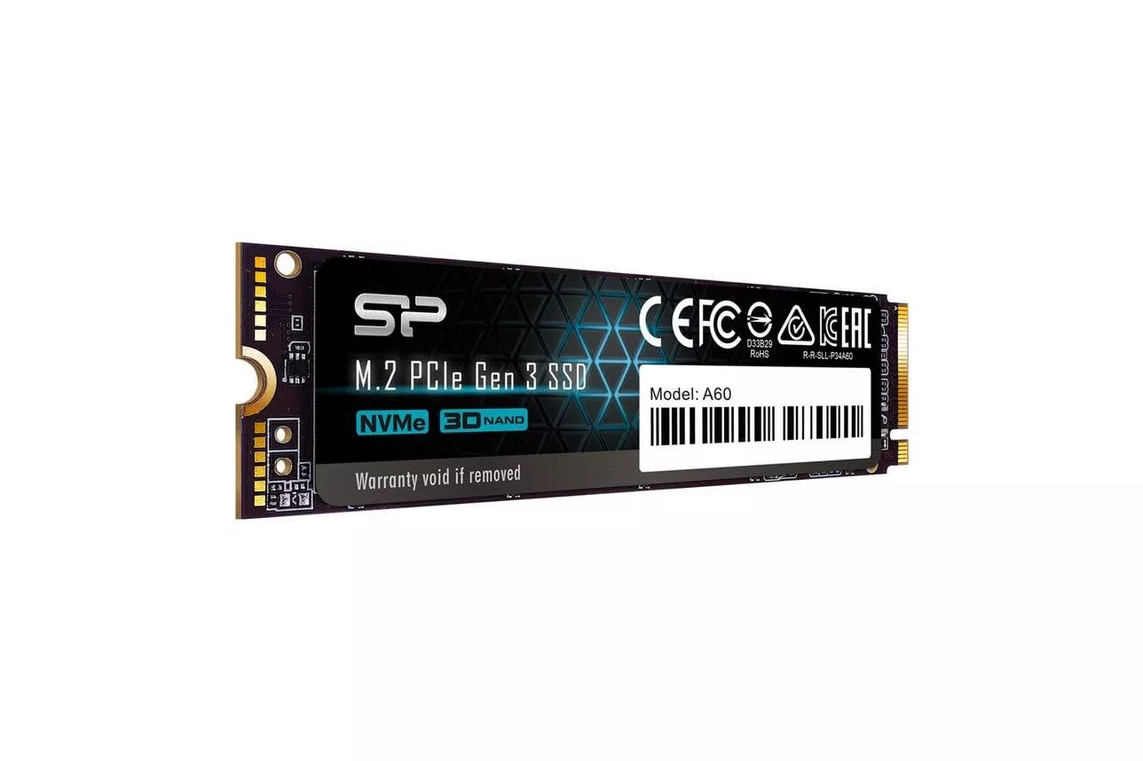 Disco Duro Silicon Power P34A60 128GB M.2 NVMe 2200MB/s 1600MB/s